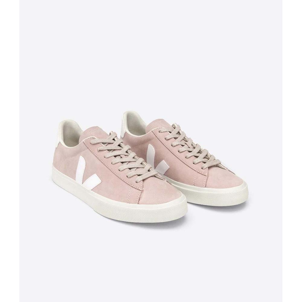 Veja CAMPO NUBUCK Low Tops Sneakers Női Rózsaszín | HU 599SGL